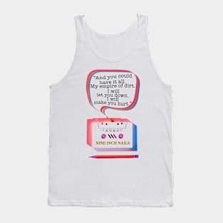 CASSETTE PENCIL : HURT (NINE INCH NAILS) Tank Top